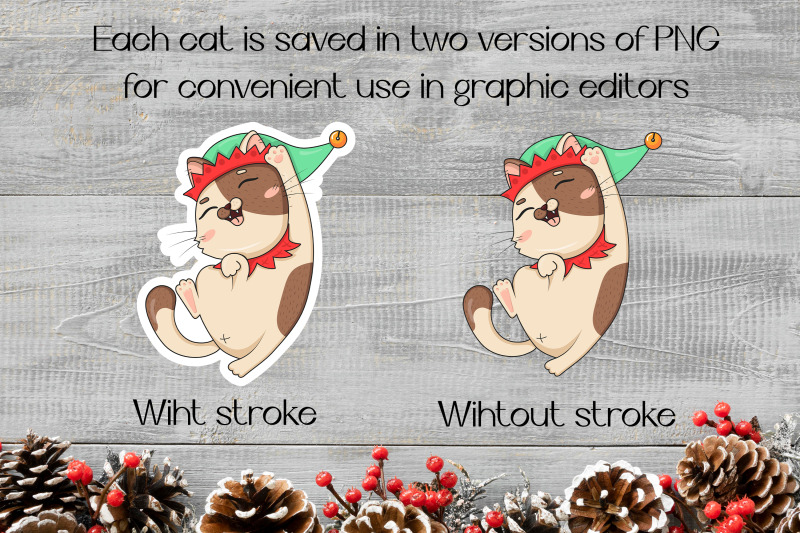christmas-cat-elf-sticker-bundle-8-png-stickers-design