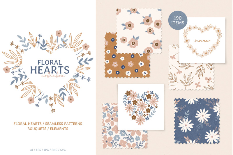 floral-hearts-romantic-collection