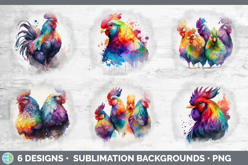 rainbow-chicken-background-grunge-sublimation-backgrounds