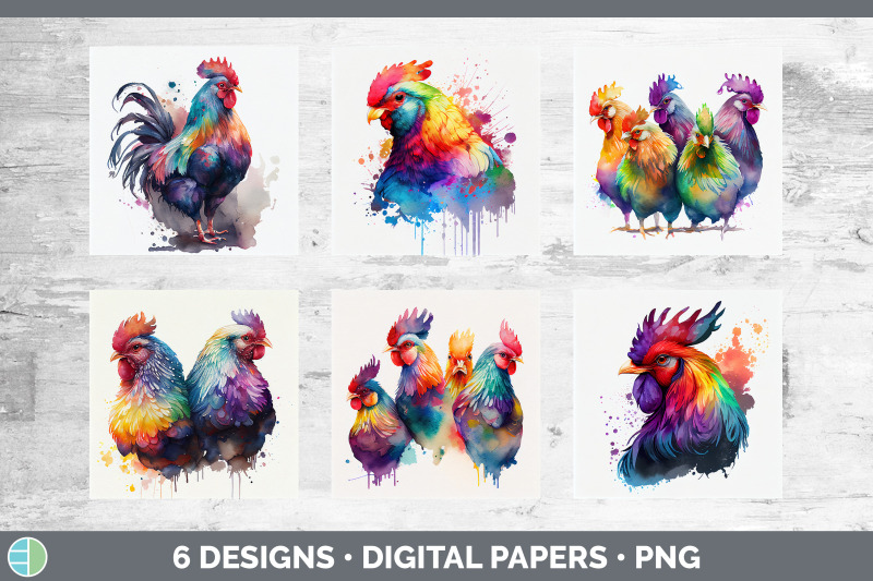 rainbow-chicken-backgrounds-digital-scrapbook-papers