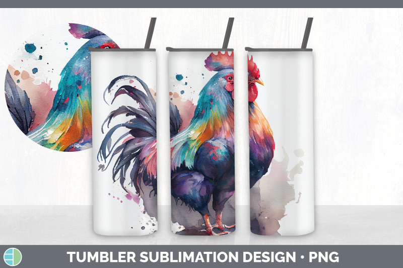 rainbow-chicken-tumbler-sublimation-bundle