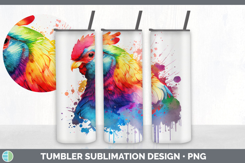 rainbow-chicken-tumbler-sublimation-bundle