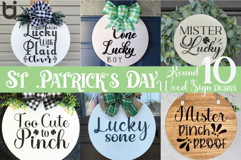 st-patrick-039-s-day-round-sign-svg-design