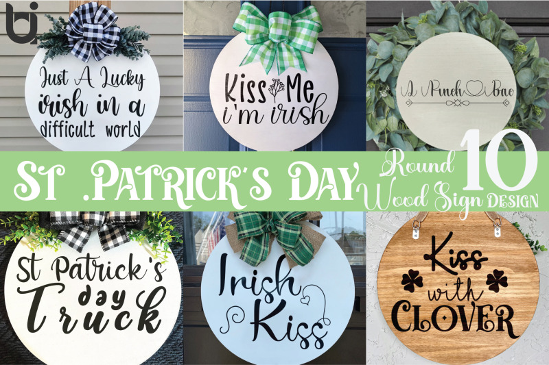 st-patrick-039-s-day-round-sign-svg-bundle