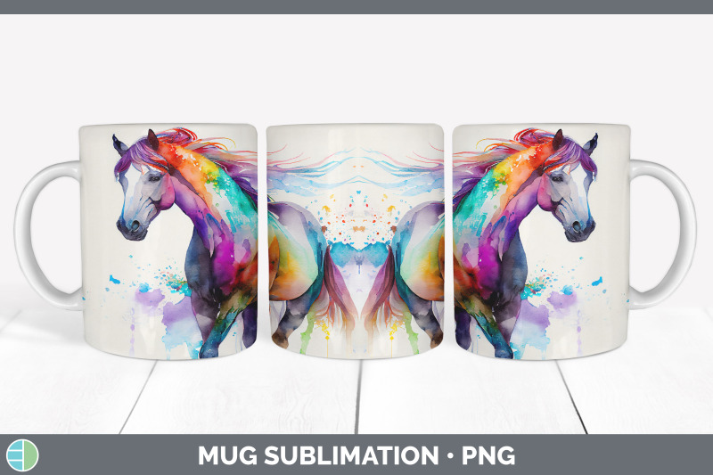 rainbow-horse-mug-sublimation-bundle