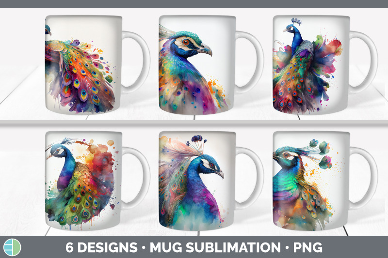 rainbow-peacocks-mug-sublimation