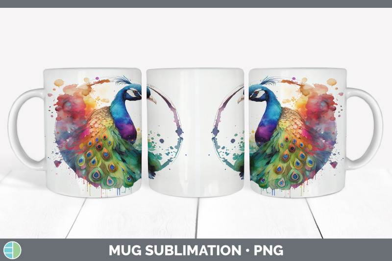 rainbow-peacocks-mug-sublimation