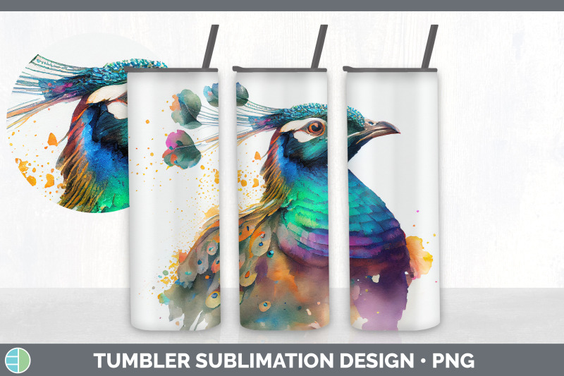 rainbow-peacocks-tumbler-sublimation-bundle