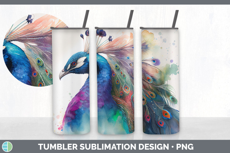 rainbow-peacocks-tumbler-sublimation-bundle