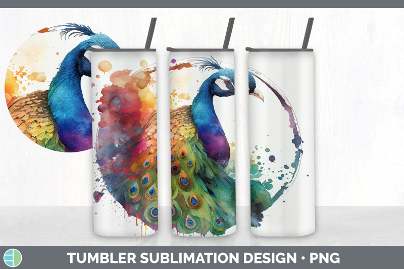 rainbow-peacocks-tumbler-sublimation-bundle