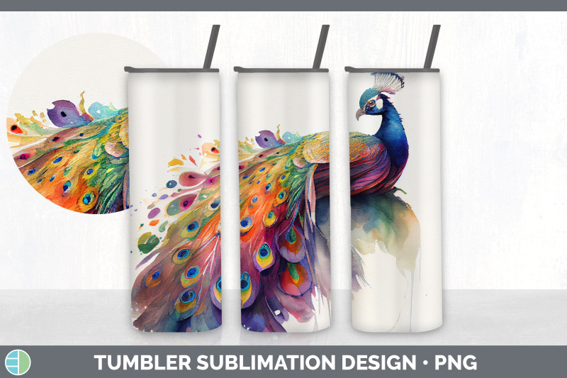 rainbow-peacocks-tumbler-sublimation-bundle