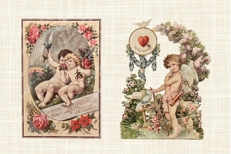 vintage-angels-in-the-spring-clip-art