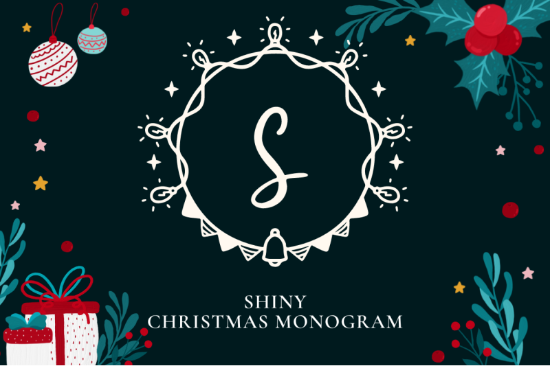 shiny-christmas-monogram