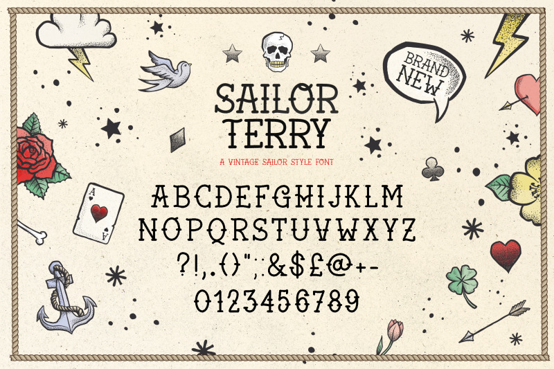 sailor-terry-font-sailor-fonts-vintage-fonts-retro-fonts