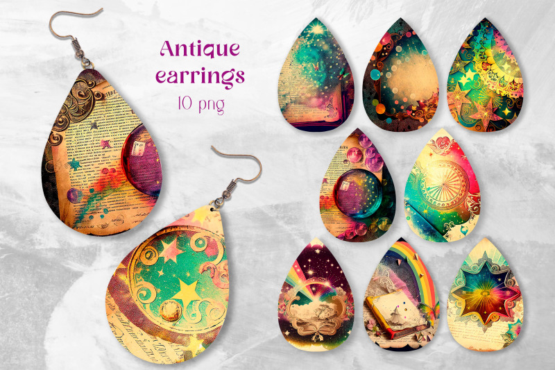 vintage-earring-sublimation-bundle-tear-drop-earrings-design