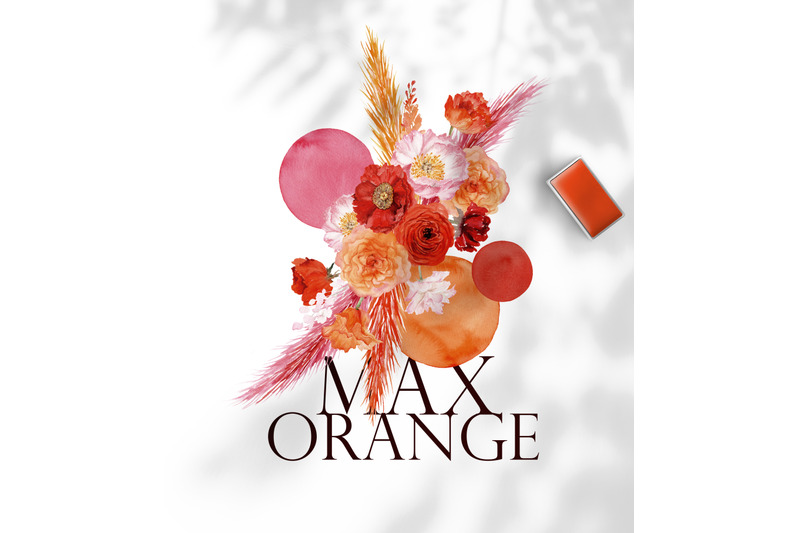 max-orange-floral