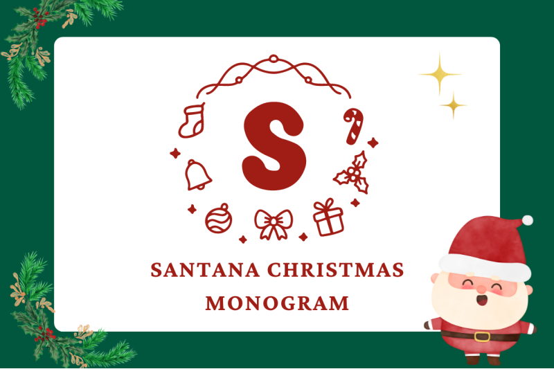 santana-christmas-monogram