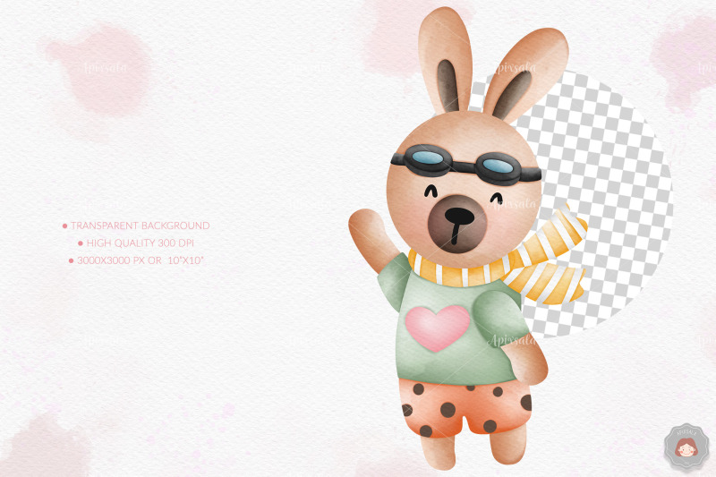 watercolor-cute-easter-bunny-clipart