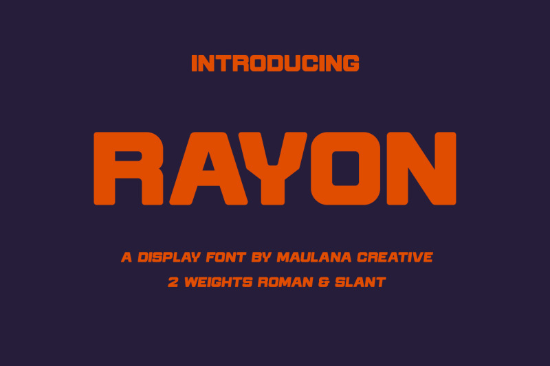 rayon-display-font