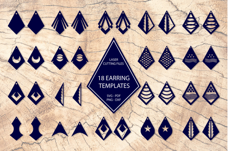 earrings-svg-bundle-earring-template-cut-files