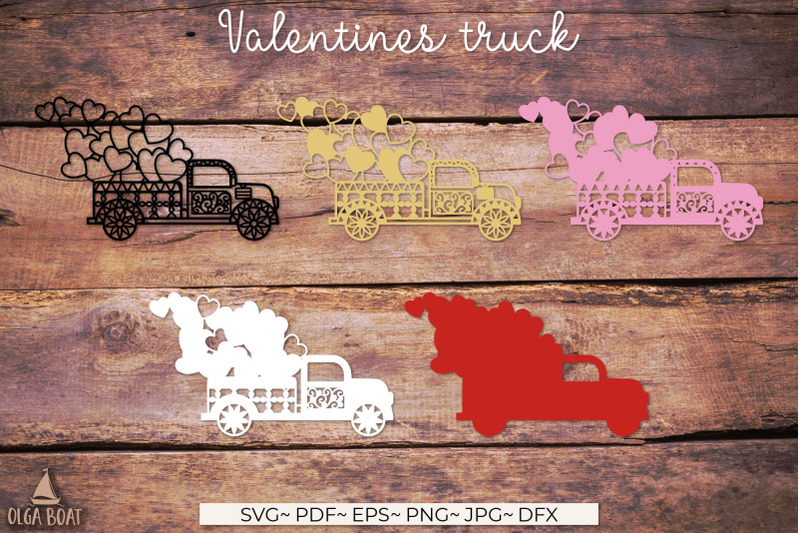 3d-truck-with-hearts-valentine-truck-svg