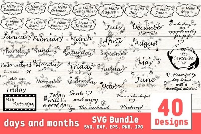 days-amp-months-svg-bundle