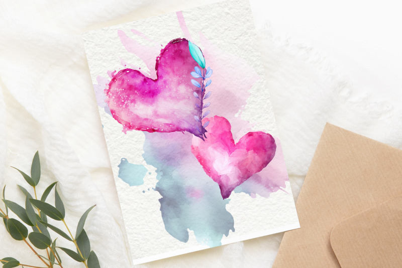 beautiful-and-lovely-watercolor-heart