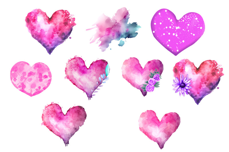 beautiful-and-lovely-watercolor-heart