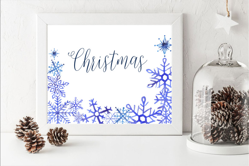 watercolor-snowflakes-frames