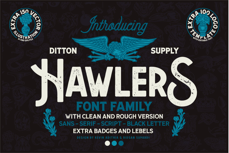 hawlers-font-family-extras