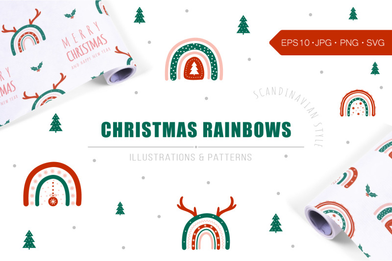 christmas-rainbows-clipart