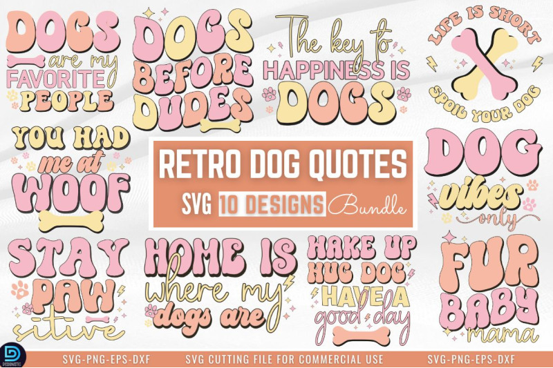 retro-dog-quotes-svg-bundle