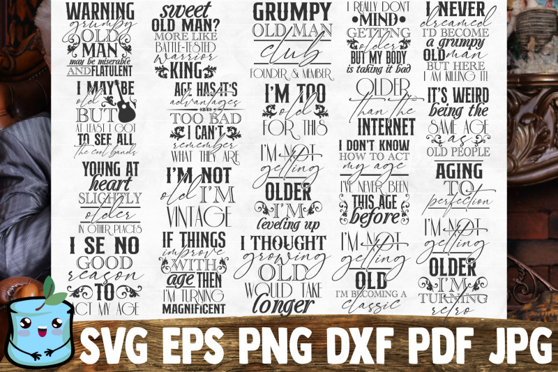 getting-older-svg-bundle-retired-svg-cut-files