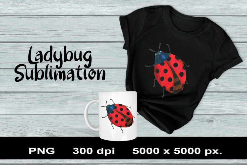 lady-bug-sublimation-png-design