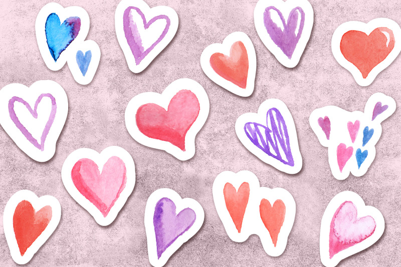 watercolor-love-stickers-30-items