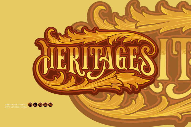 vintage-elegant-swirl-heritage-hand-lettering-illustrations