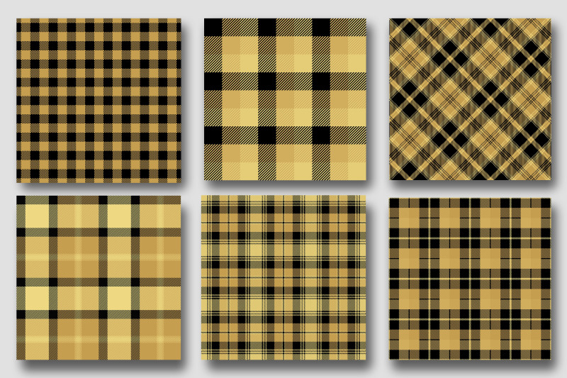 black-and-gold-plaid-digital-papers