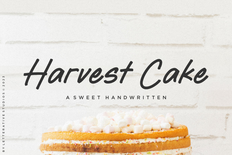 harvest-cake-sweet-handwritten-font