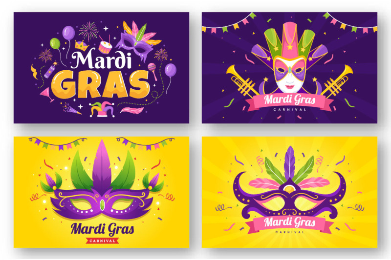 17-mardi-gras-carnival-illustration