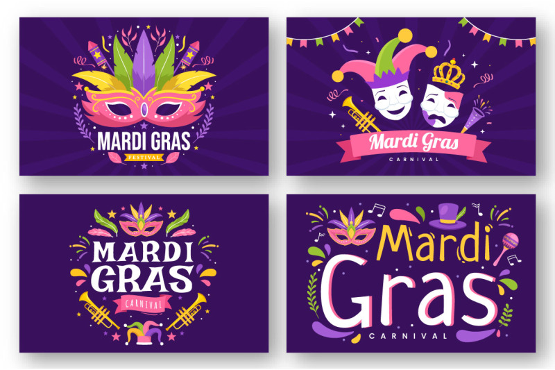 17-mardi-gras-carnival-illustration