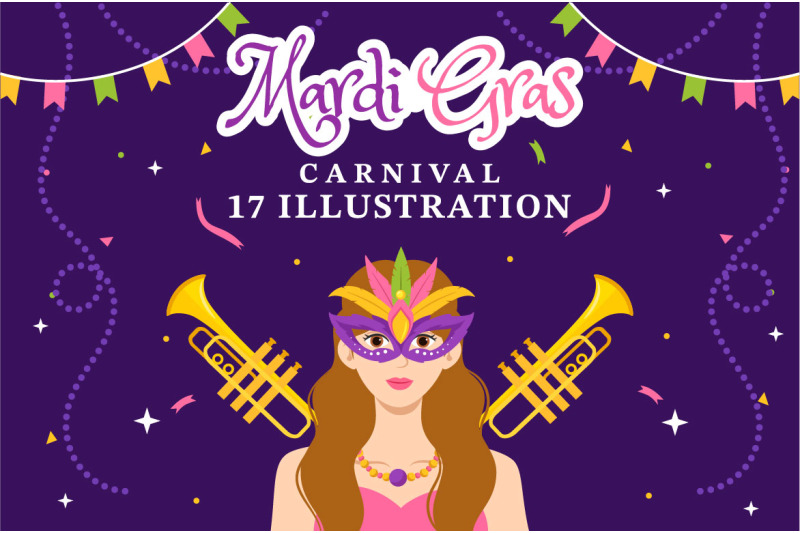 17-mardi-gras-carnival-illustration