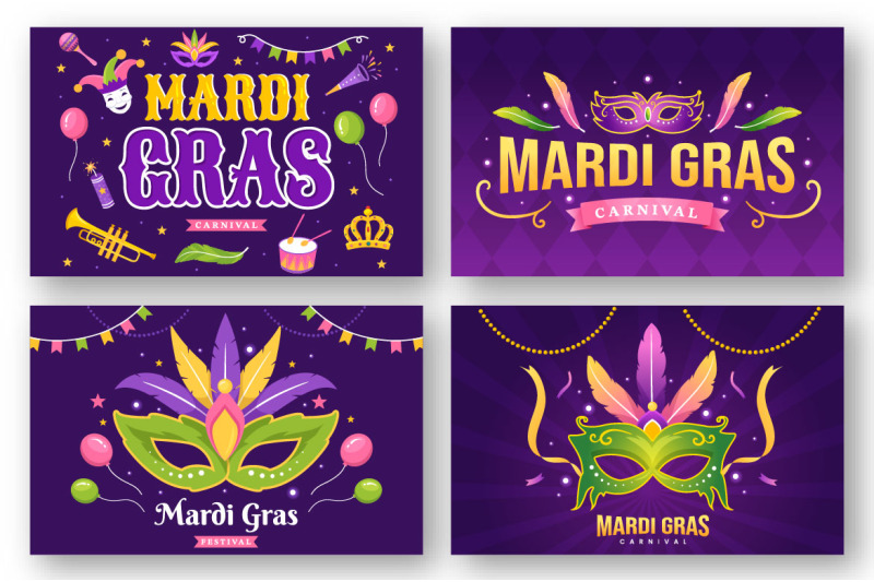 17-mardi-gras-carnival-illustration