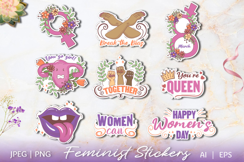 feminist-lettering-stickers-girl-power-clip-art