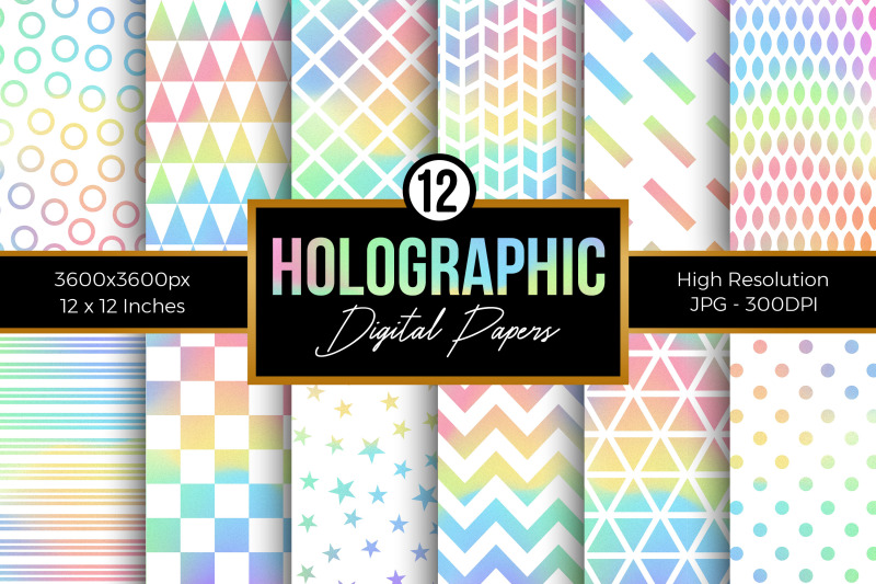 holographic-geometric-pattern-digital-papers