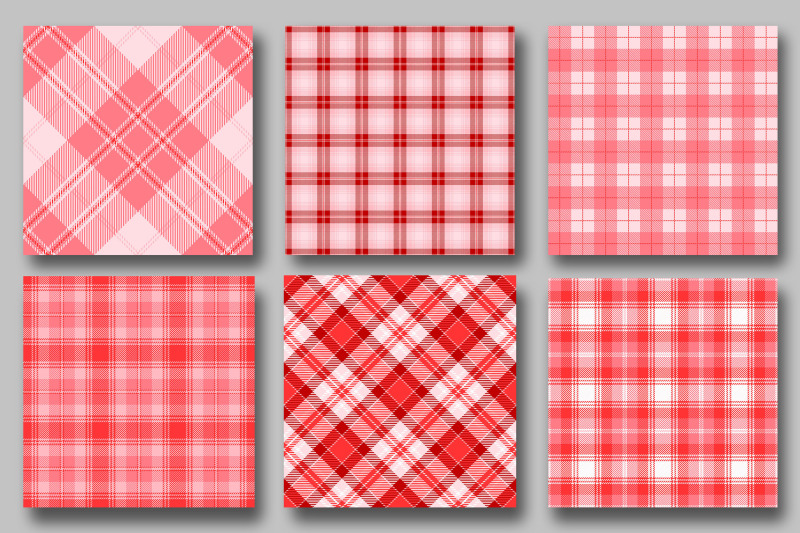 pink-love-plaid-pattern-digital-papers