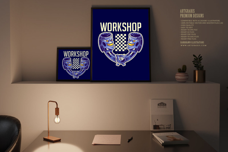 engine-piston-racing-workshop-illustrations