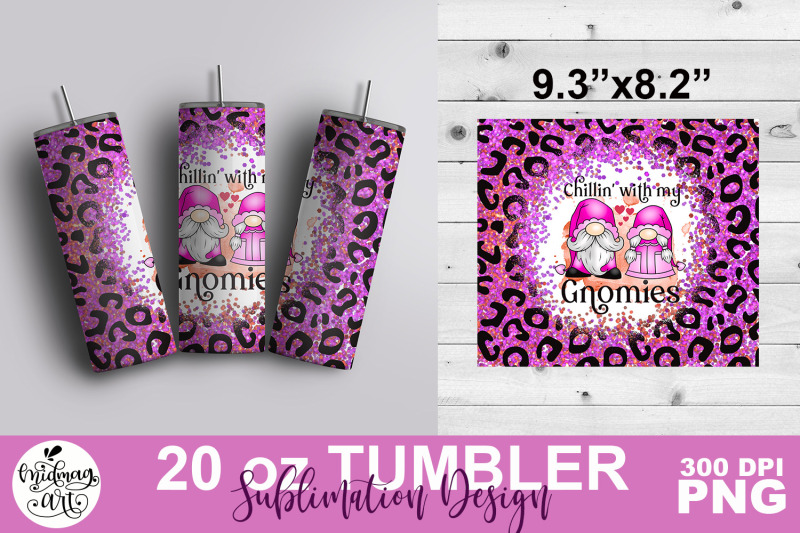 chillin-with-my-gnomies-tumbler-design-png