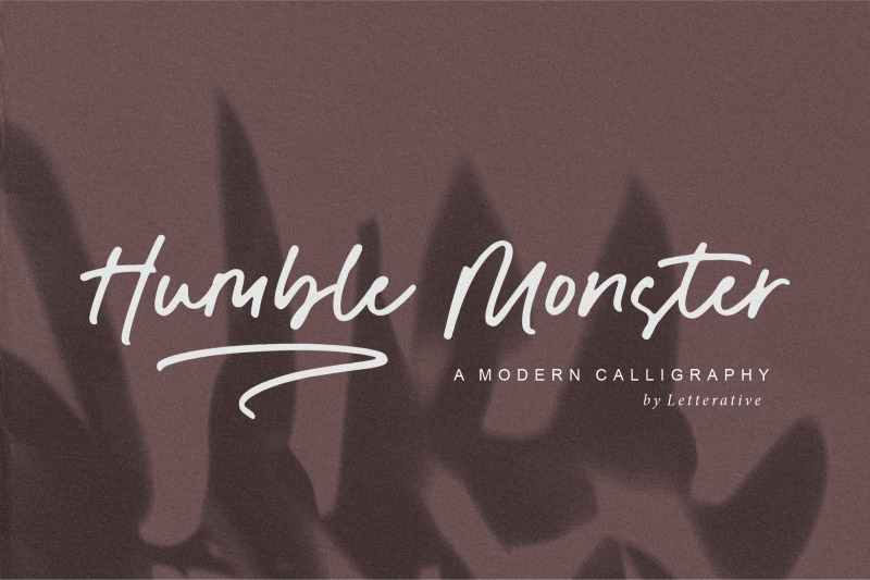 humble-monster-modern-calligraphy-font