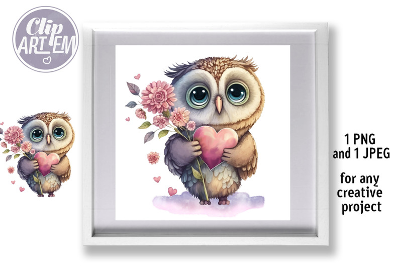 loving-owl-with-heart-flower-clip-art-watercolor-png-jpeg-love-image