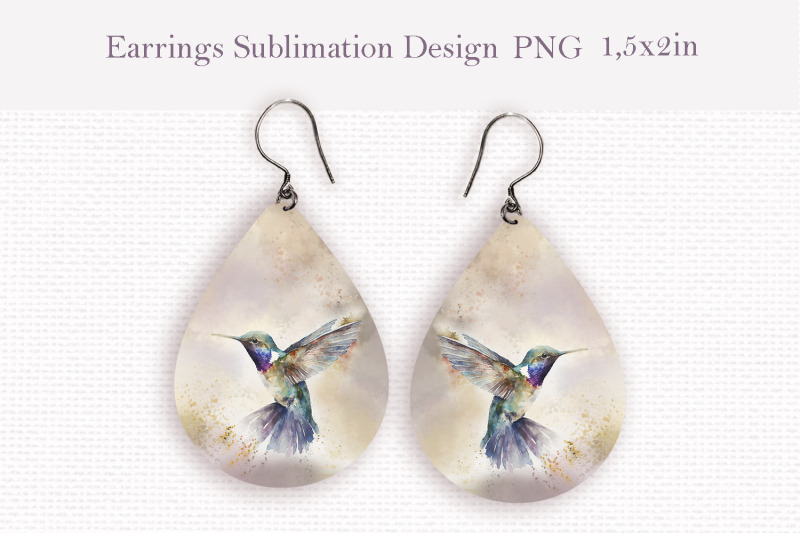 flying-hummingbird-teardrop-sublimation-earrings-design